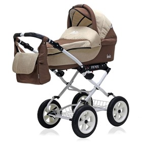 

Коляска 2 в 1 Fenix Classic BartPlast, 06 бежевый-коричневый