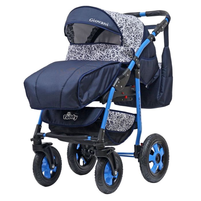 Коляска GIOVANI PCOF (3 в 1) (BartPlast) / 04 синий