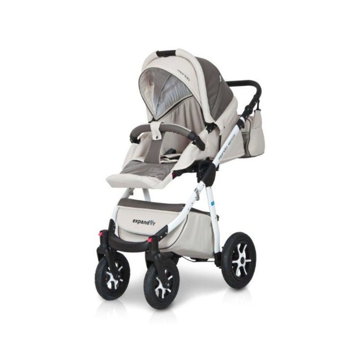 Коляска 3 в 1 Mondo Ecco, цвет бежевый/коричневый