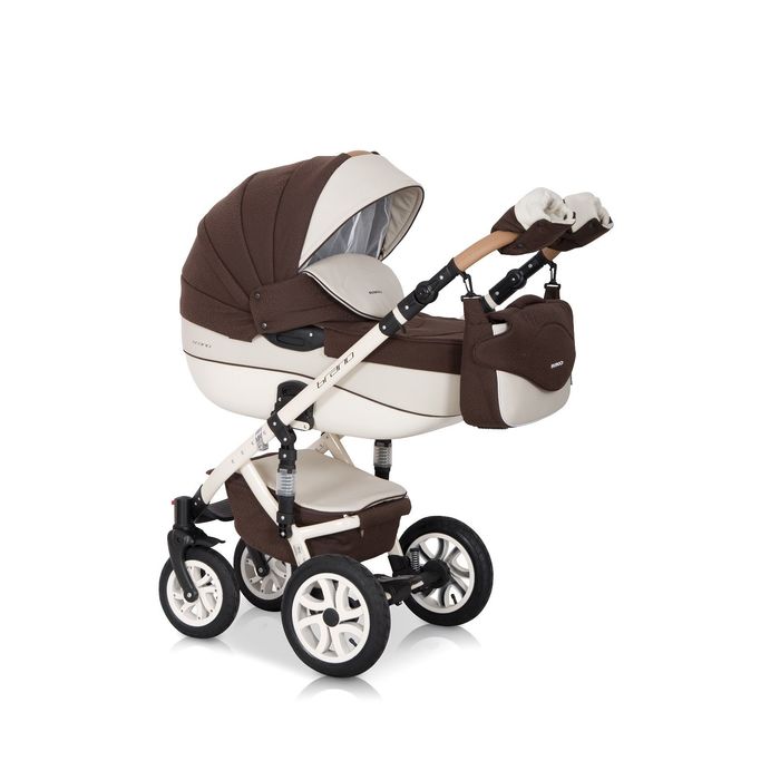 Коляска BRANO ECCO (3-в-1) (Riko) / 13 коричневый-бежевый