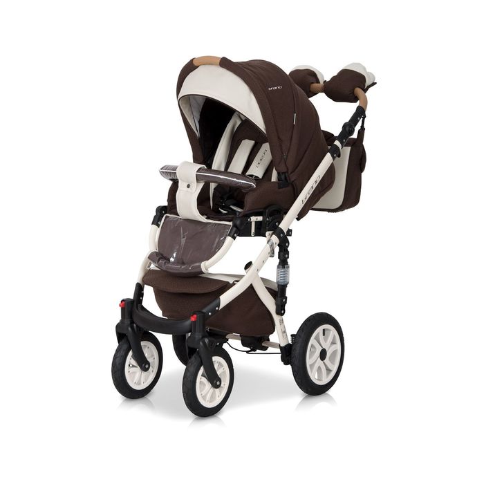 Коляска BRANO ECCO (3-в-1) (Riko) / 13 коричневый-бежевый