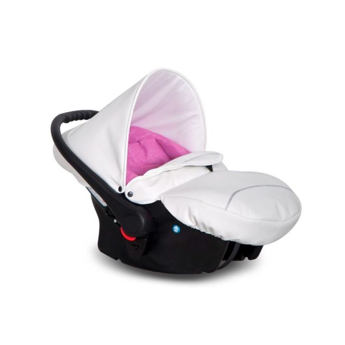 Коляска BRANO ECCO (3-в-1) (Riko) / 18 розовый-белый