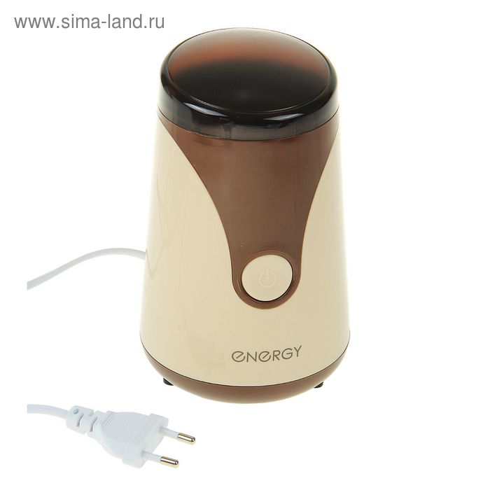 Кофемолка ENERGY EN-106, электрическая, 150 Вт, 50 г, коричневая кофемолка energy en 106 коричневое стекло
