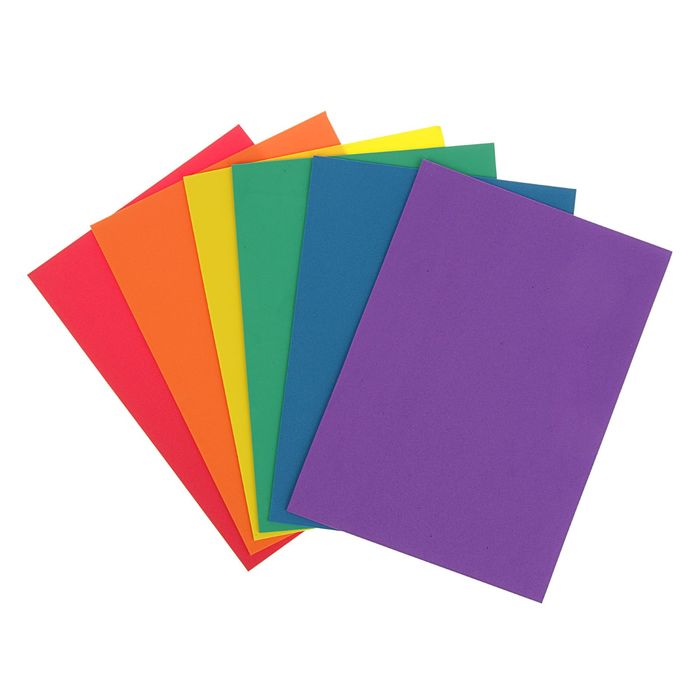 Набор мягкого пластика А4, 6 листов, 6 цветов "Кот"