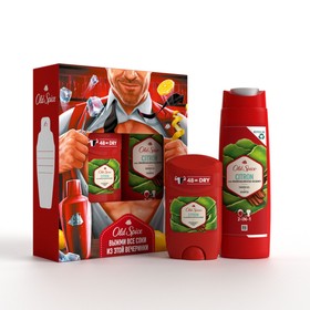 

Подарочный набор защитнику, Old Spice Citron (Твердый антиперспирант, гель для душа 2 в 1)