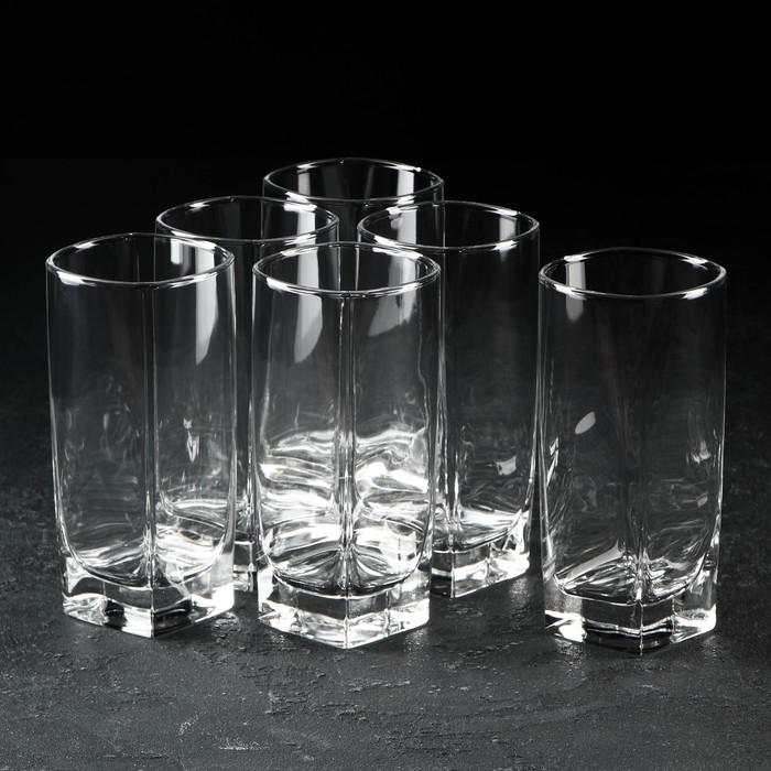 набор высоких стаканов gidglass букетик Набор стаканов высоких «Стерлинг», 330 мл, 6 шт
