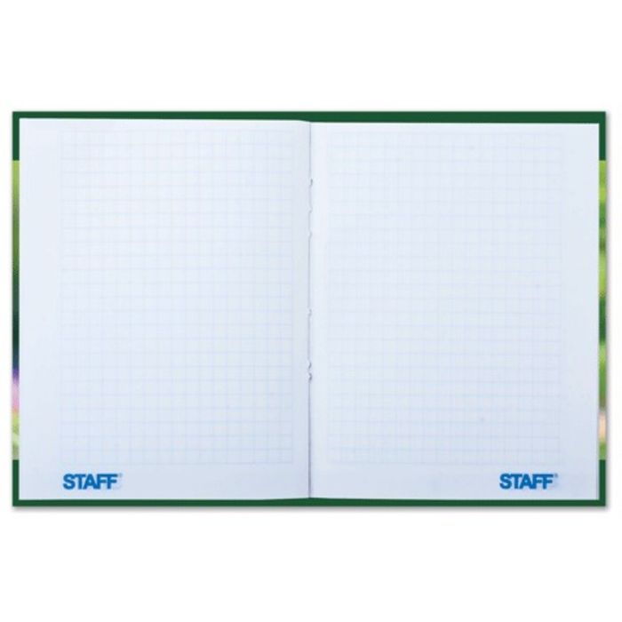 Блокнот А6, 80 листов в клетку, твердая обложка, ламинированный STAFF "Романтика", 110x147 мм