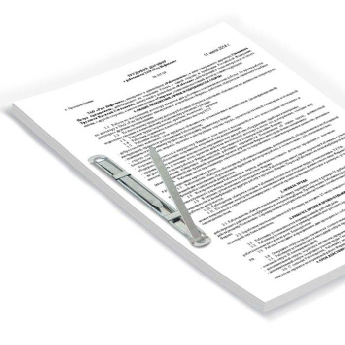 Скоросшиватель металлический STAFF эконом, комплект 50 штук