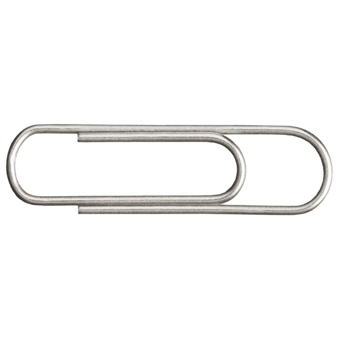 Скрепки канцелярские 28 мм без покрытия 100 штук STAFF эконом, картонная коробка 220012