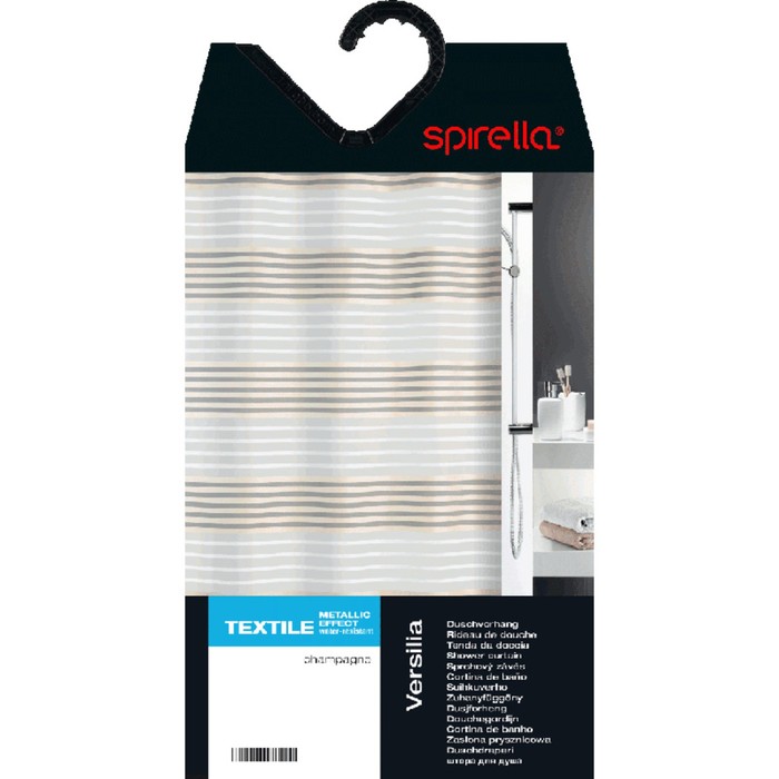 

Штора декоротивная для ванной комнаты TEX (VERSILIA-)180x200см