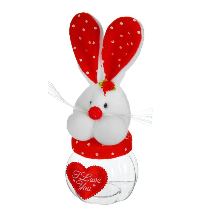 Подарочная упаковка "Зайка с сердцем", 150 г, виды МИКС