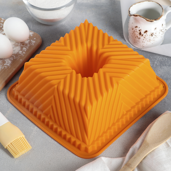 Форма для выпечки "Немецкий кекс. Геометрия", цвета МИКС