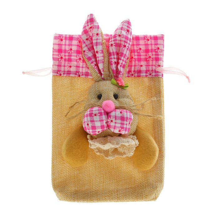 Подарочная сумочка "Усатый зайка" цвета МИКС