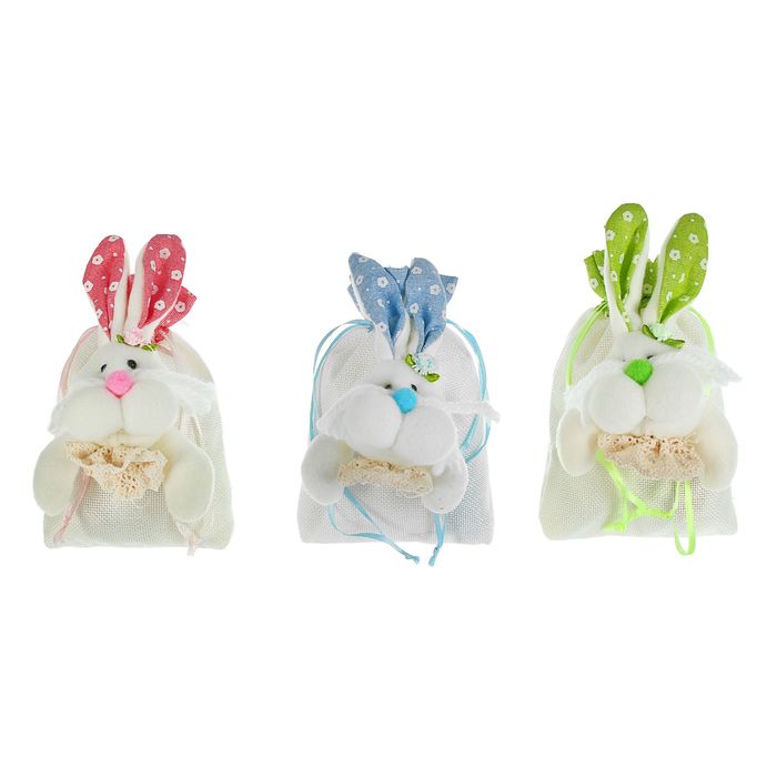 Подарочная сумочка "Зайка с щечками" цвета МИКС