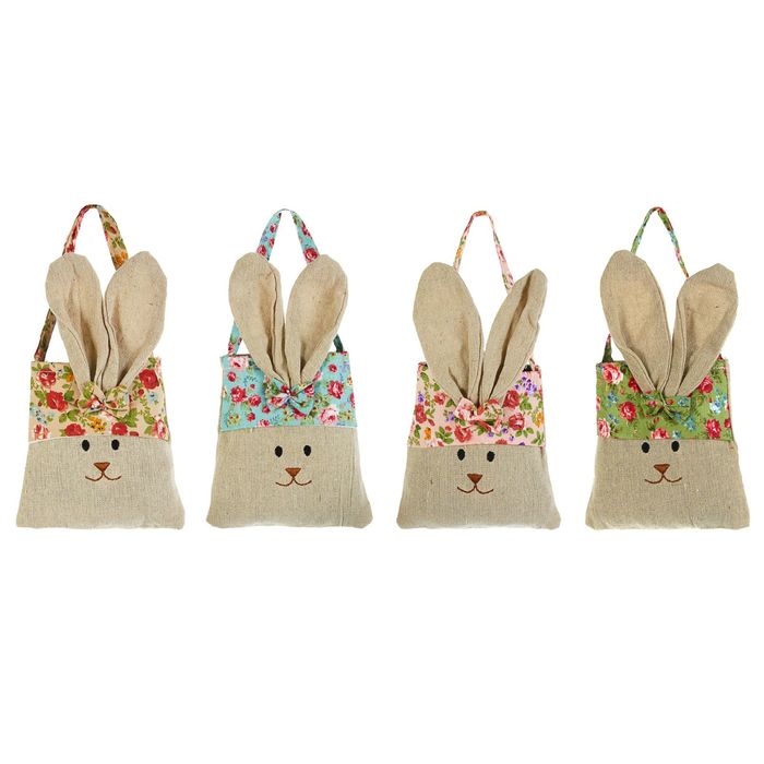 Подарочная сумочка "Заяц" в цветочек, цвета МИКС