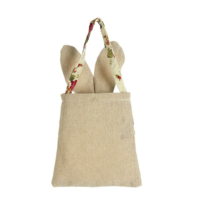 Подарочная сумочка "Зайка" с пуговкой и бантиком, цвета МИКС