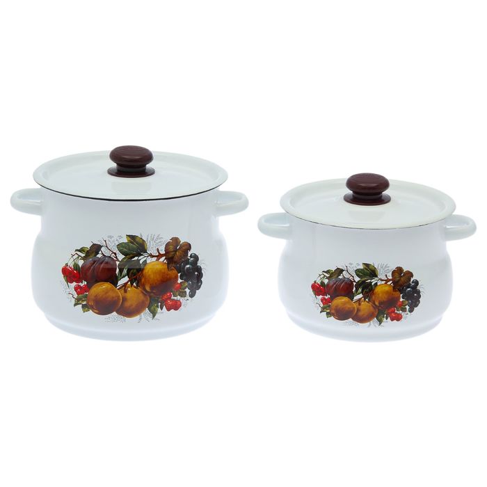 Набор кастрюль "Йогурт" 2 предмета: 4 л; 5,5 л