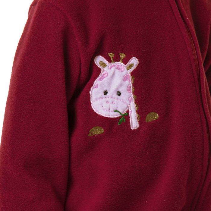 Комбинезон для девочки "Крошка Я" Бордо, рост 68-74 см, флис