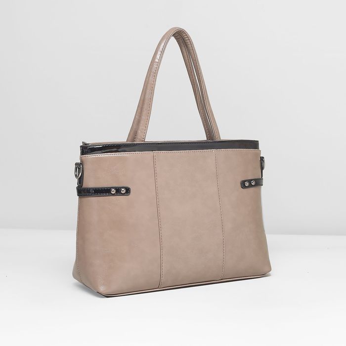 Сумка женская на молнии, 1 отдел с перегородкой, наружный карман, цвет хаки