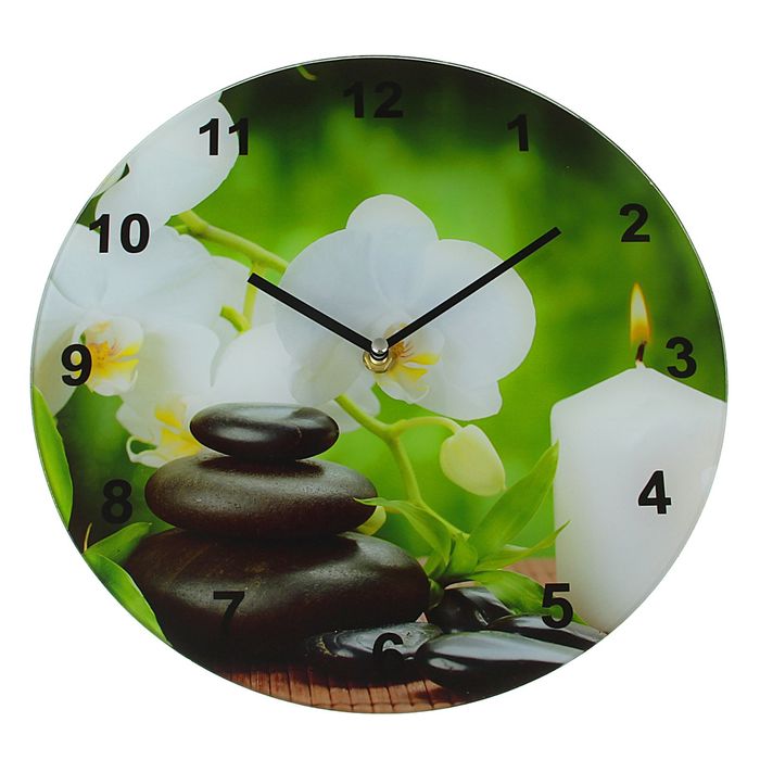 Часы настенные круг серия "Есения" Нега d=30см