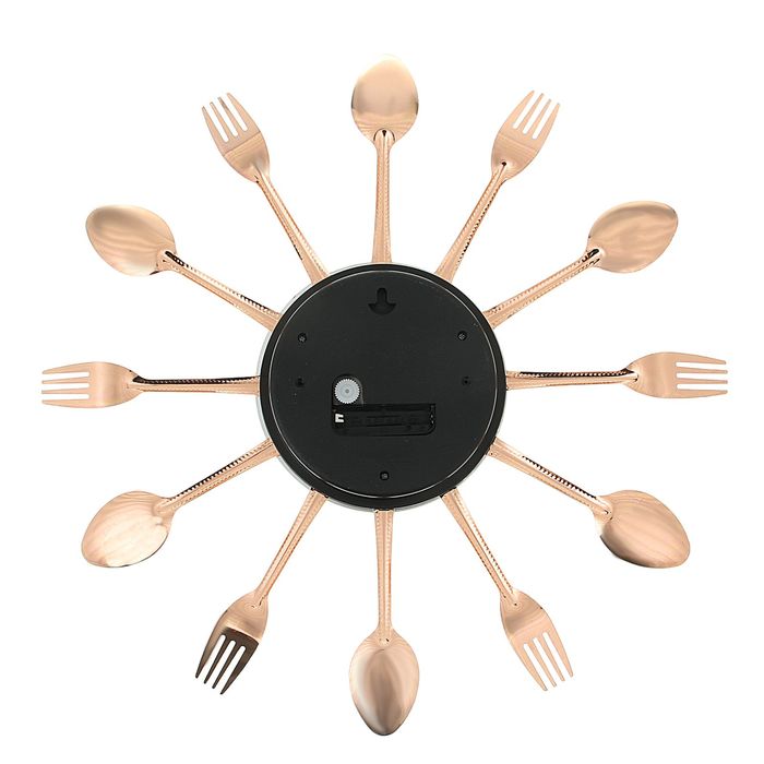 Часы настенные Столовые приборы, вилки/ложки латунь d=38см