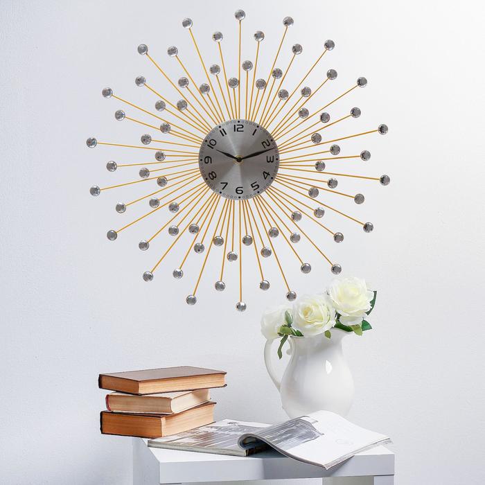 фото Часы настенные, серия: ажур, "ёжик", d=50 см