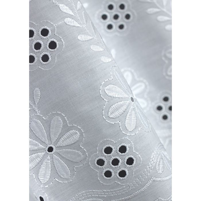 Комплект гардин, 300х60 см-1 шт, 300х45 см-1 шт, цвет белый