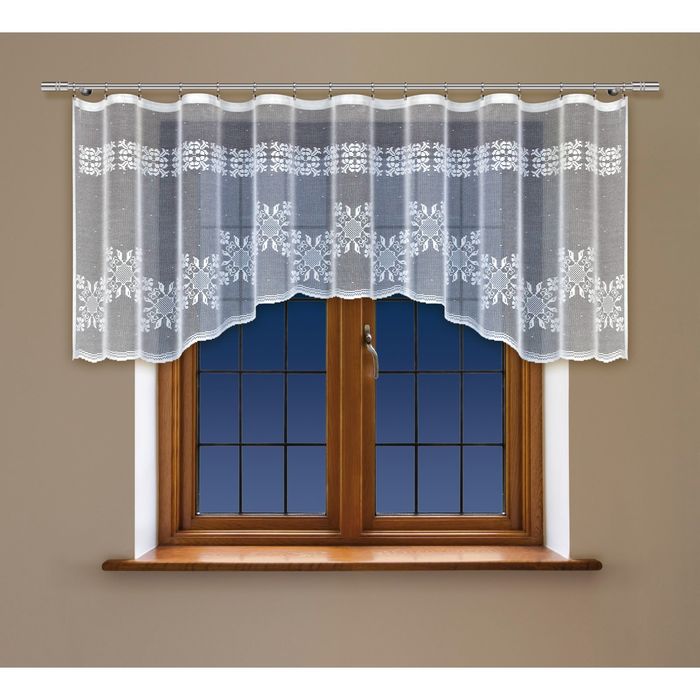 Гардина, размер 130х300 см, цвет белый