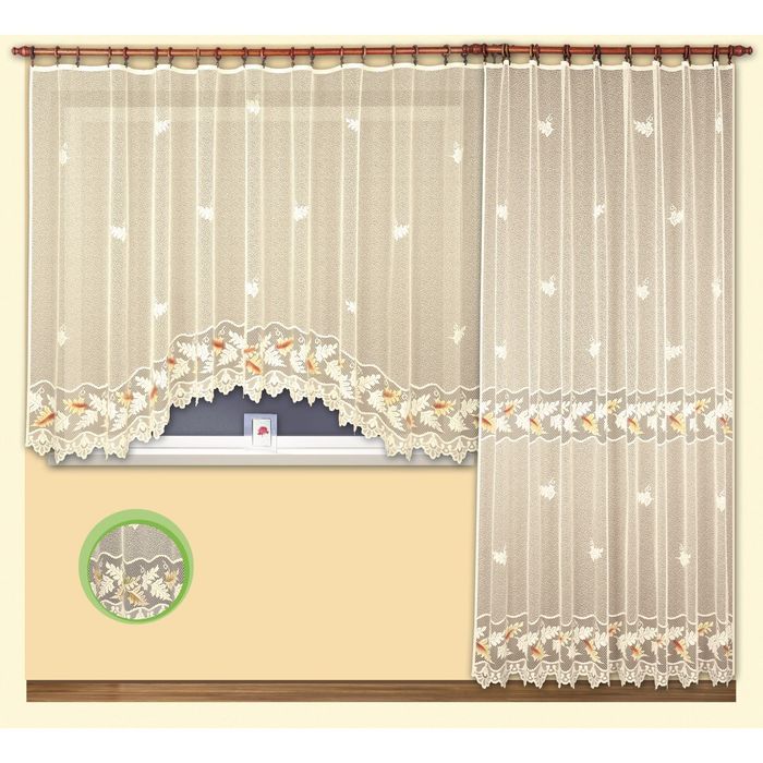 Комплект гардин, размер 300х160 см, тюль 200х250 см