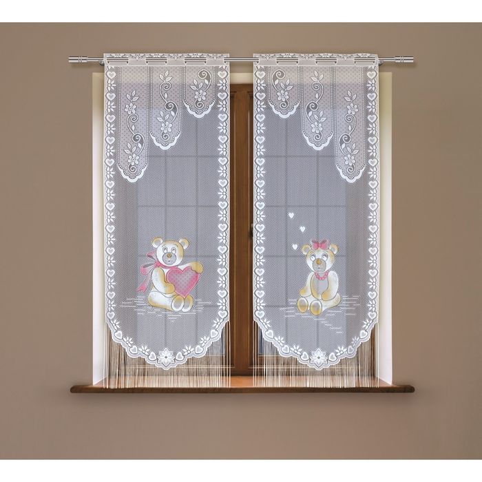 Комплект гардин, размер 60х120-2 шт, цвет белый