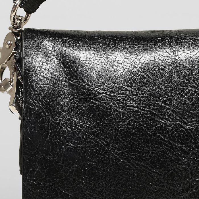 Планшет мужской, 5 отделов, 2 наружных кармана, регулируемый ремень, цвет чёрный