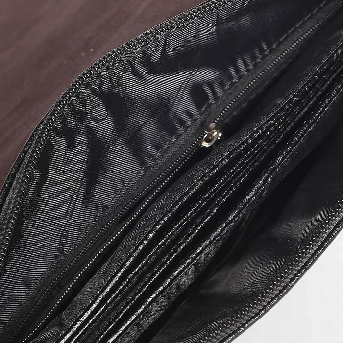 Планшет мужской, 5 отделов, 2 наружных кармана, регулируемый ремень, цвет чёрный