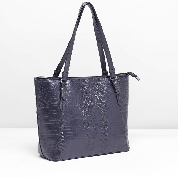 Сумка женская, 1 отдел с перегородкой, наружный карман, цвет чёрный