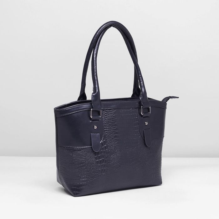 Сумка женская, 1 отдел с перегородкой, наружный карман, цвет чёрный