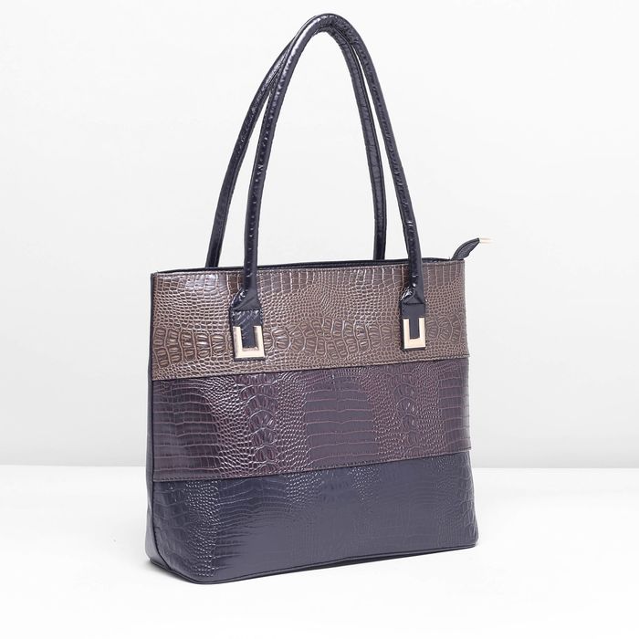 Сумка женская, 1 отдел с перегородкой, наружный карман, цвет коричневый