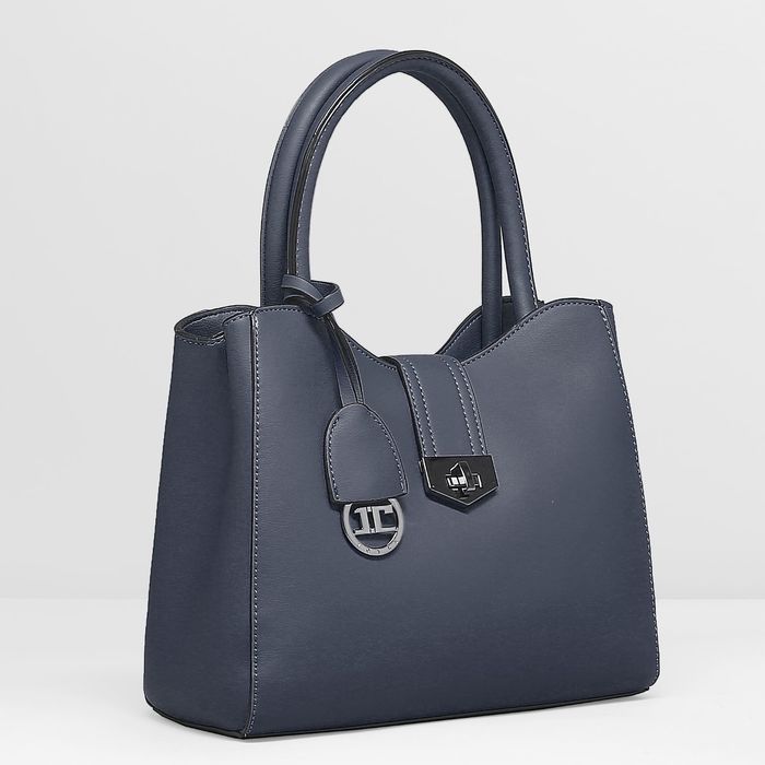 Сумка женская, 1 отдел с перегородкой, наружный карман, цвет синий