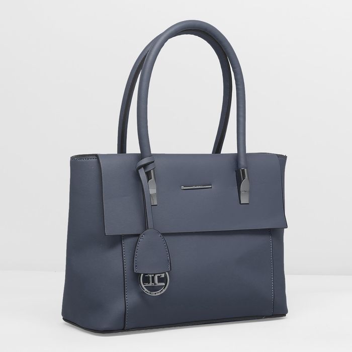 Сумка женская, 1 отдел с перегородкой, наружный карман, цвет синий