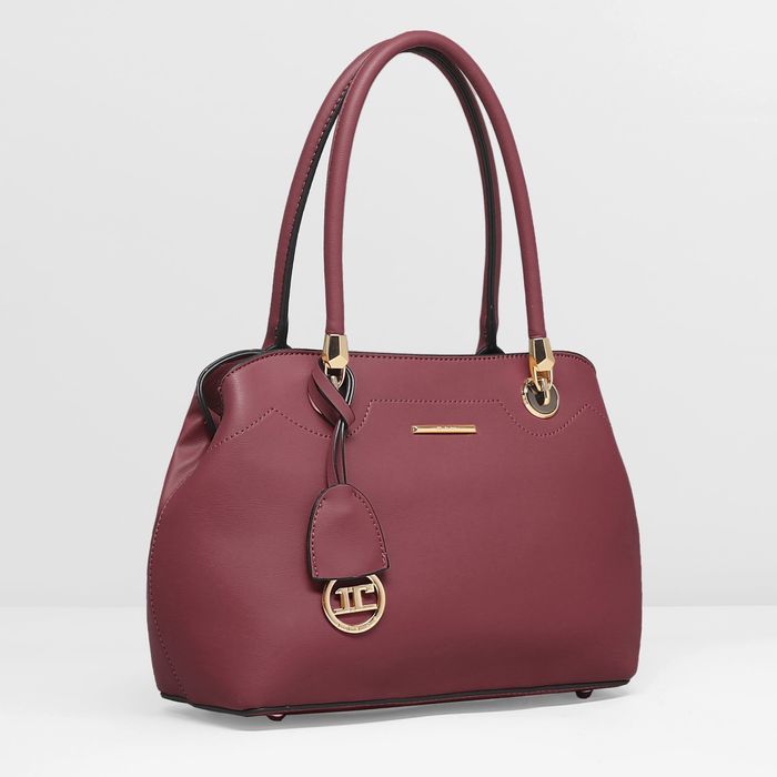 Сумка женская, 1 отдел с перегородкой, наружный карман, цвет фиолетовый