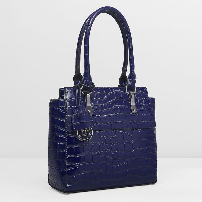 Сумка женская, 1 отдел с перегородкой, наружный карман, цвет синий