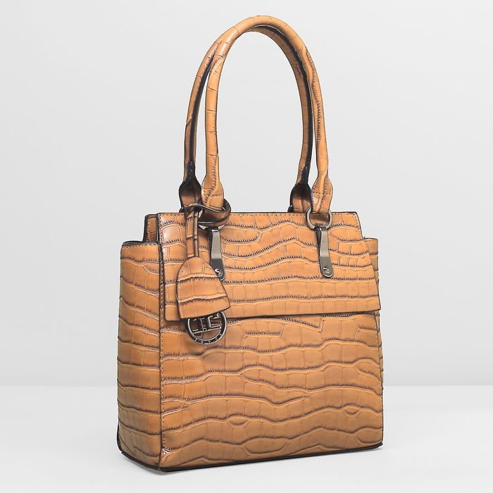 Сумка женская, 1 отдел с перегородкой, наружный карман, цвет хаки