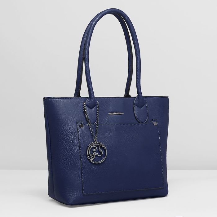 Сумка женская, 1 отдел с перегородкой, наружный карман, цвет синий