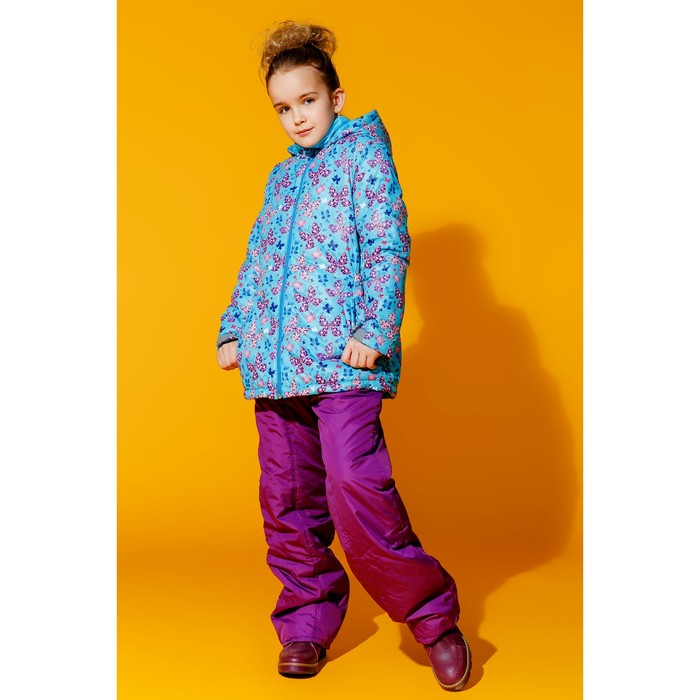 Куртка для девочки, рост 146 см, цвет бирюзовый КД-15/6