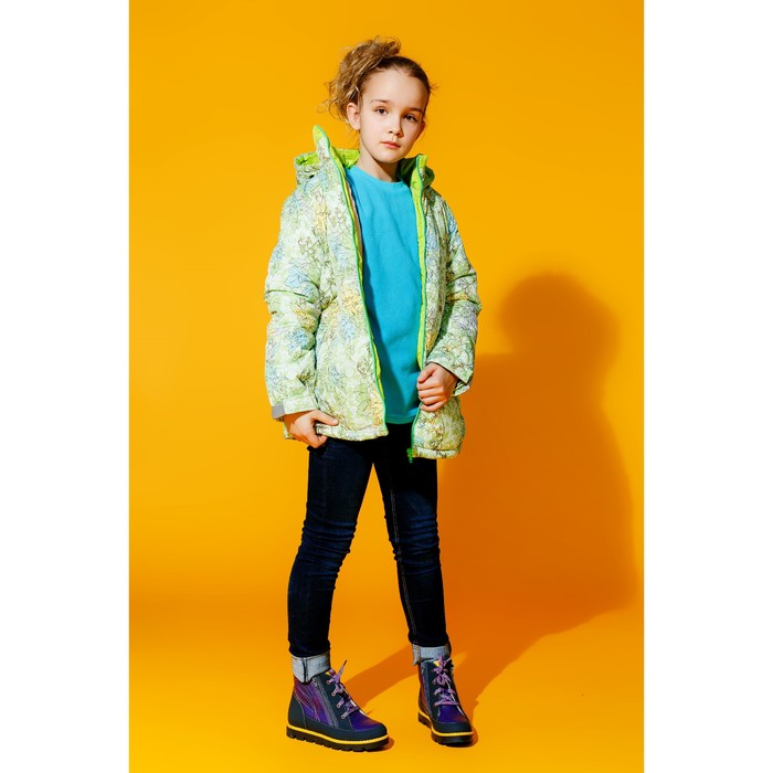 Куртка для девочки, рост 122 см, цвет лайм КД-15/14