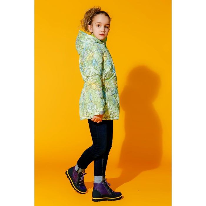 Куртка для девочки, рост 122 см, цвет лайм КД-15/14