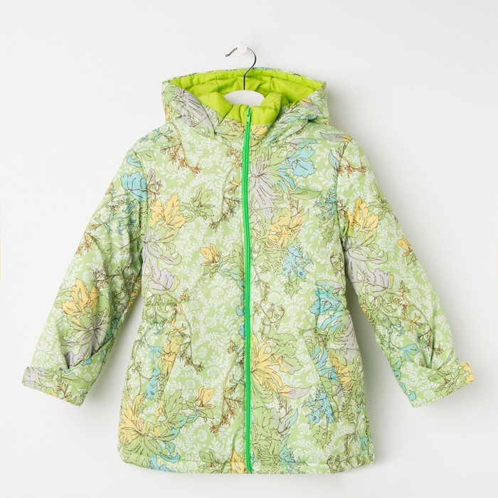 Куртка для девочки, рост 122 см, цвет лайм КД-15/14