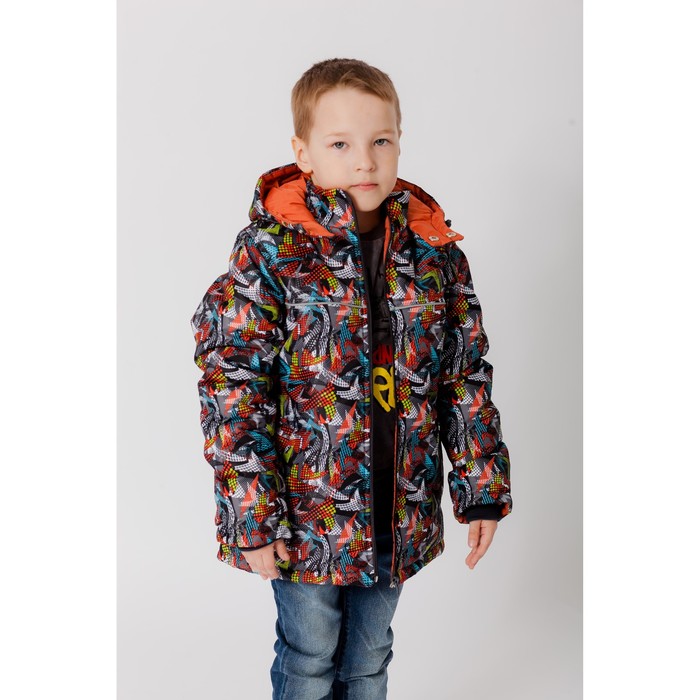 Куртка для мальчика, рост 128 см, цвет коричневый КМ-10/37
