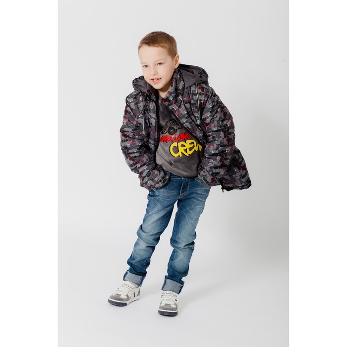 Куртка для мальчика, рост 146 см, цвет серый КМ-11/6