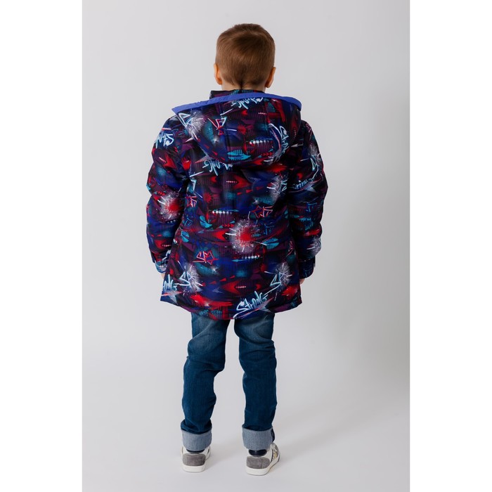 Куртка для мальчика, рост 146 см, цвет красный/синий КМ-11/18