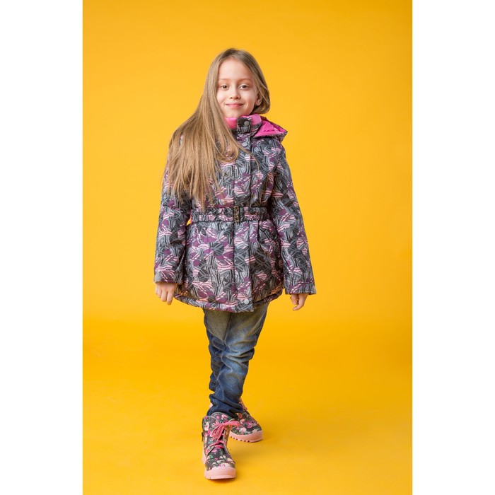 Куртка для девочки, рост 110 см, цвет бордо КД-13/10