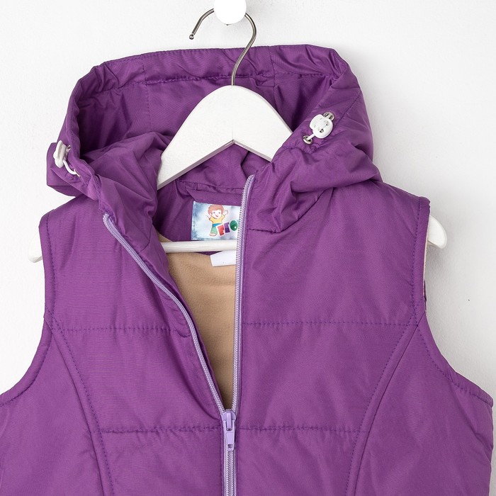 Жилет для девочки, рост 98 см, цвет фиолетовый ЖД-5/3
